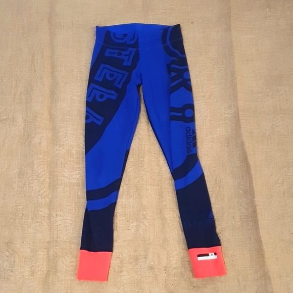 Adidas by Stella McCartney Pants - Adidas Stellarsport Size XS (approx 8) Blue Leggings